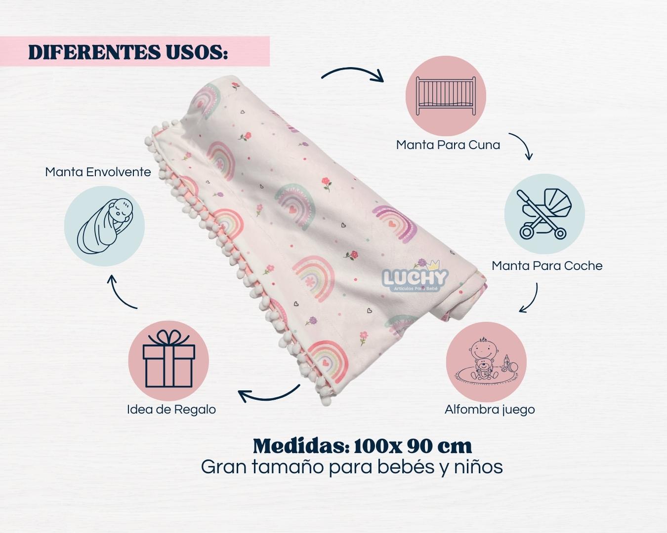 Cobija para Bebé Doble Faz